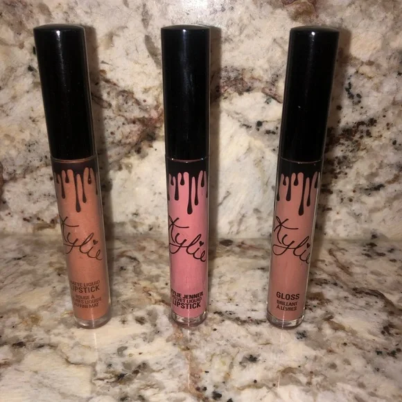 Kylie Jenner pressed powder palette, Kylie Jenner lipsticks & gloss $55 for all - Picture 4 of 5